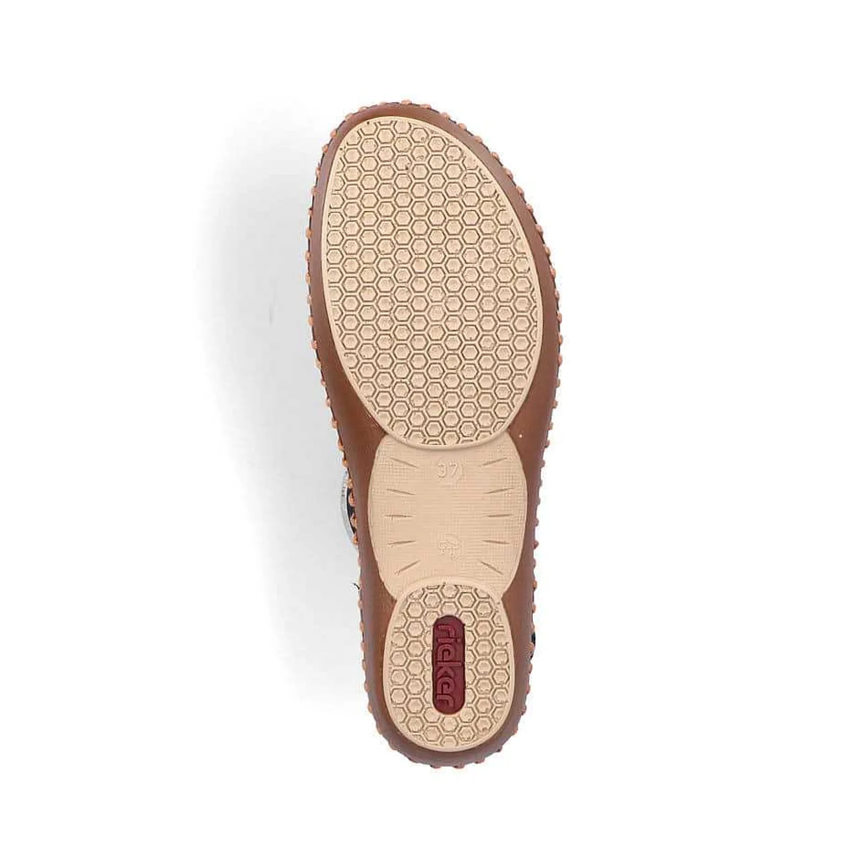 Rieker Women'S Strappy Sandals Navy Blue-Beige