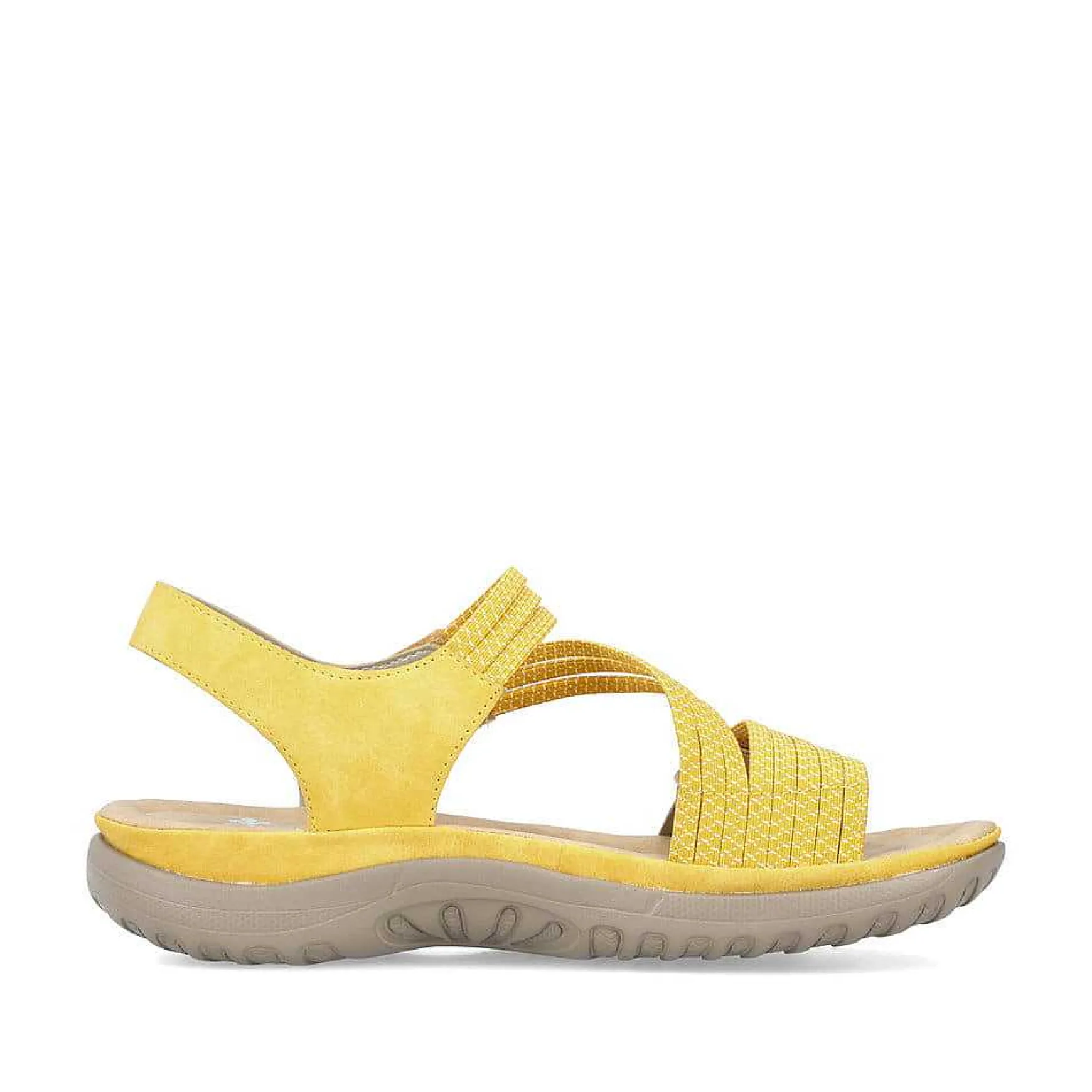 Rieker Women'S Strappy Sandals Lemon Yellow