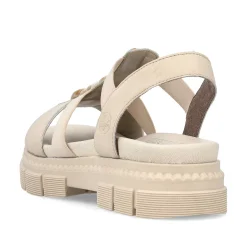 Rieker Women'S Strappy Sandals Light Beige