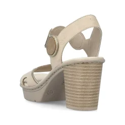 Rieker Women'S Strappy Sandals Light Beige