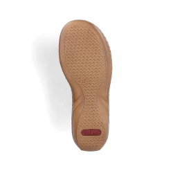 Rieker Women'S Strappy Sandals Green Grey