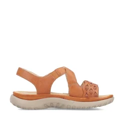 Rieker Women'S Strappy Sandals, Nut Brown