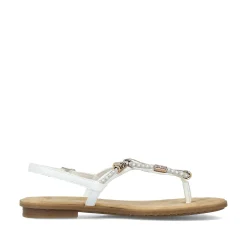 Rieker Women'S Strappy Sandals In Crystal White