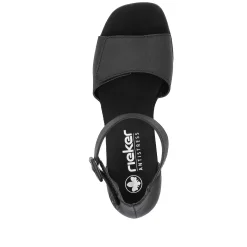 Rieker Women'S Strappy Sandals Jet Black