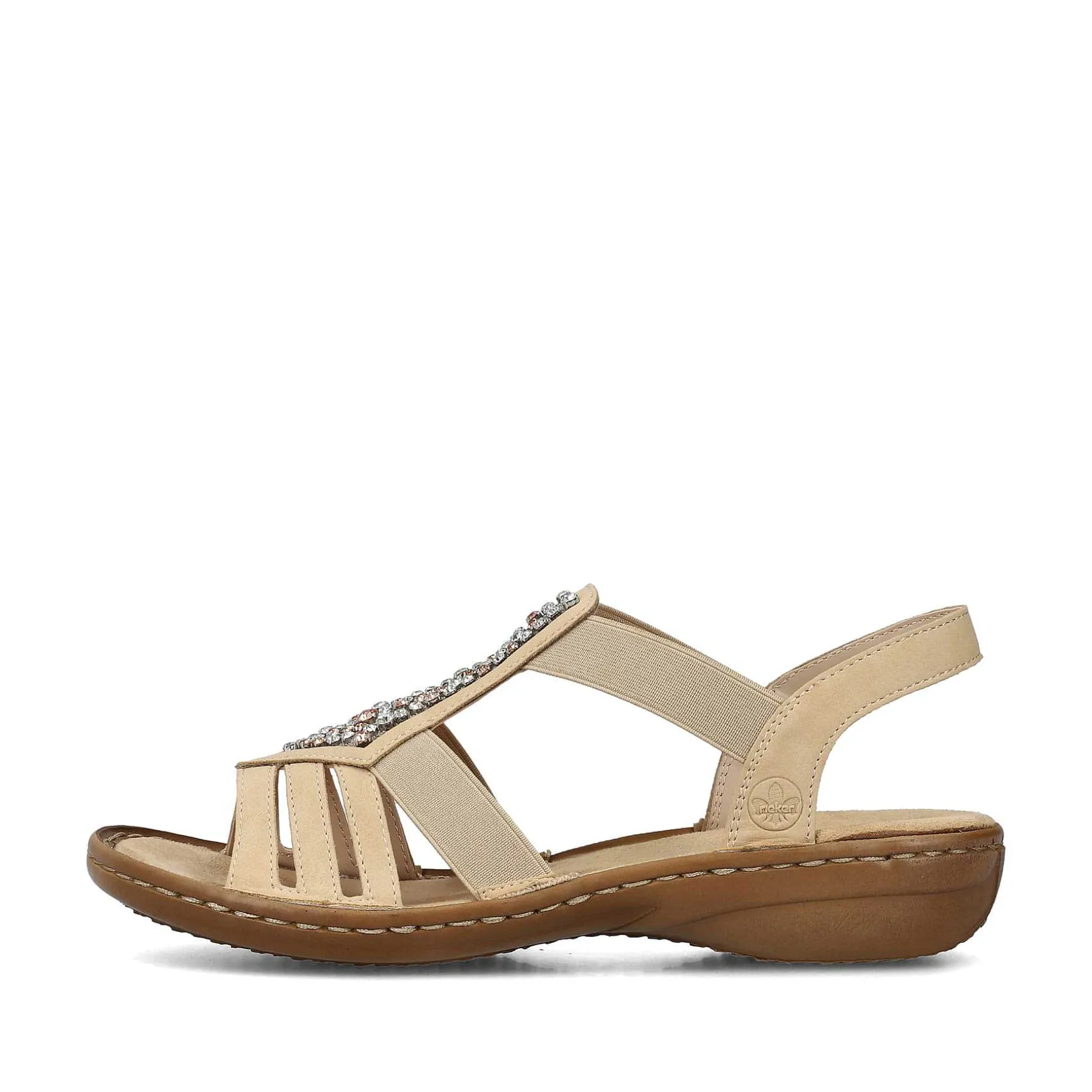 Rieker Women'S Strappy Sandals Light Brown