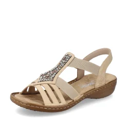 Rieker Women'S Strappy Sandals Light Brown