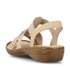 Rieker Women'S Strappy Sandals Light Brown