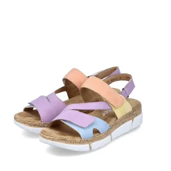 Rieker Women'S Strappy Sandals In Pastel Colors