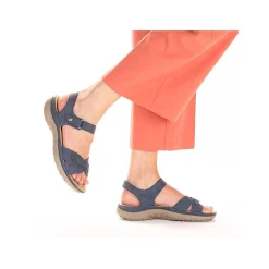 Rieker Women'S Strappy Sandals Azure Blue