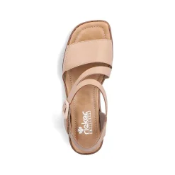 Rieker Women'S Strappy Sandals Beige