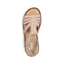 Rieker Women'S Strappy Sandals Soft Pink