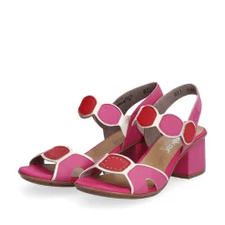 Rieker Women'S Strappy Sandals Pink