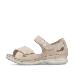 Rieker Women'S Strappy Sandals Light Beige