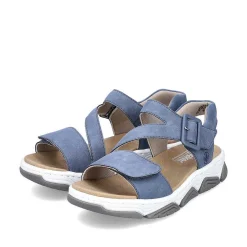 Rieker Women'S Strappy Sandals Slate Blue