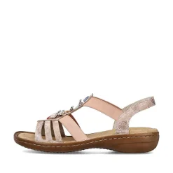 Rieker Women'S Strappy Sandals Old Pink
