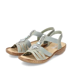 Rieker Women'S Strappy Sandals Mint Green