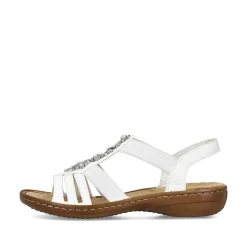 Rieker Women'S Strappy Sandals Lily White