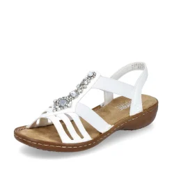 Rieker Women'S Strappy Sandals Lily White
