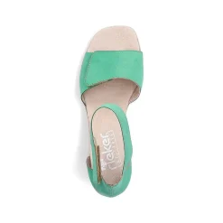 Rieker Women'S Strappy Sandals Leaf Green