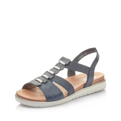 Rieker Women'S Strappy Sandals Navy Blue