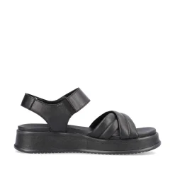 Rieker Women'S Strappy Sandals Midnight Black