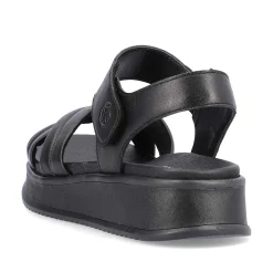 Rieker Women'S Strappy Sandals Midnight Black
