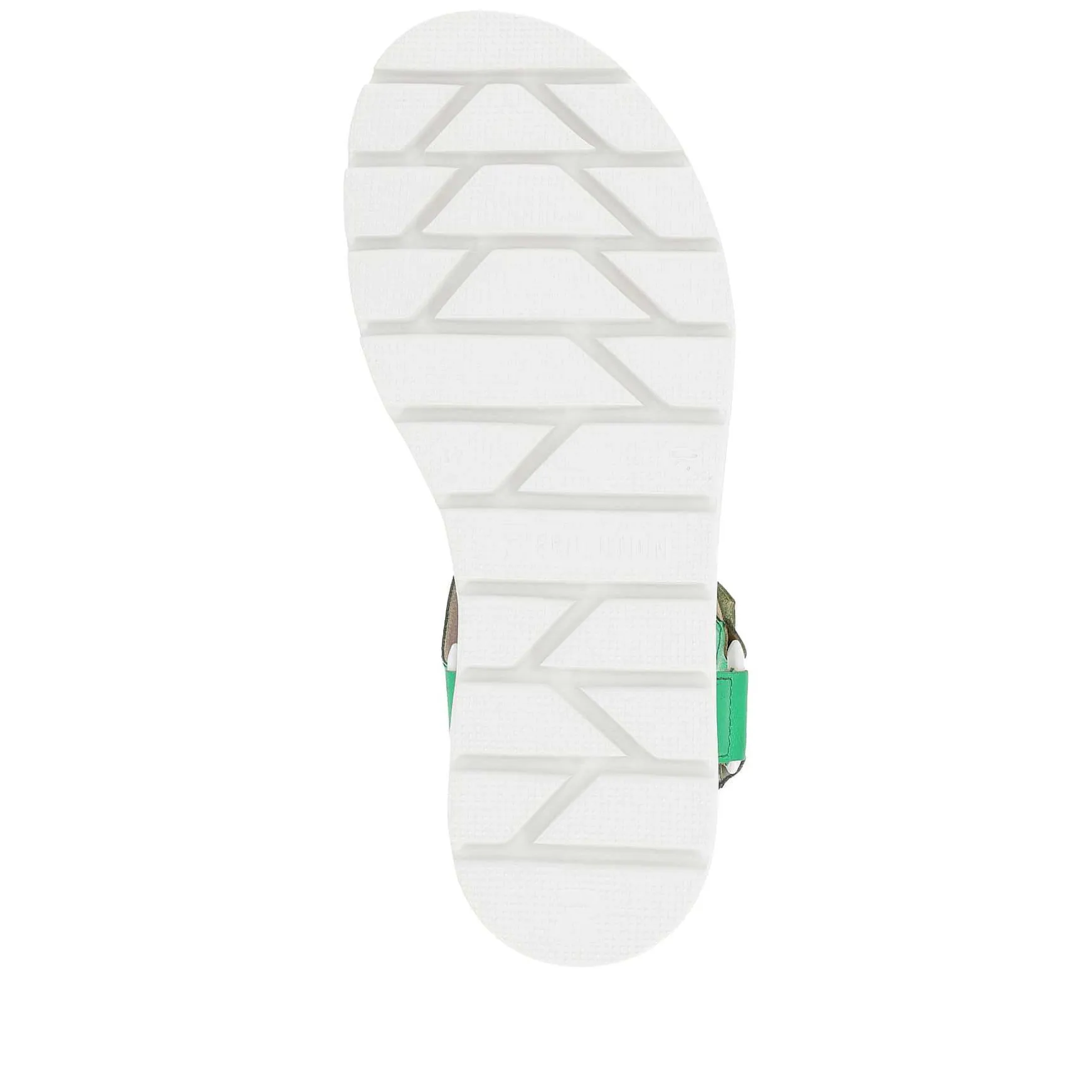 Rieker Women'S Strappy Sandals Emerald Green Metallic