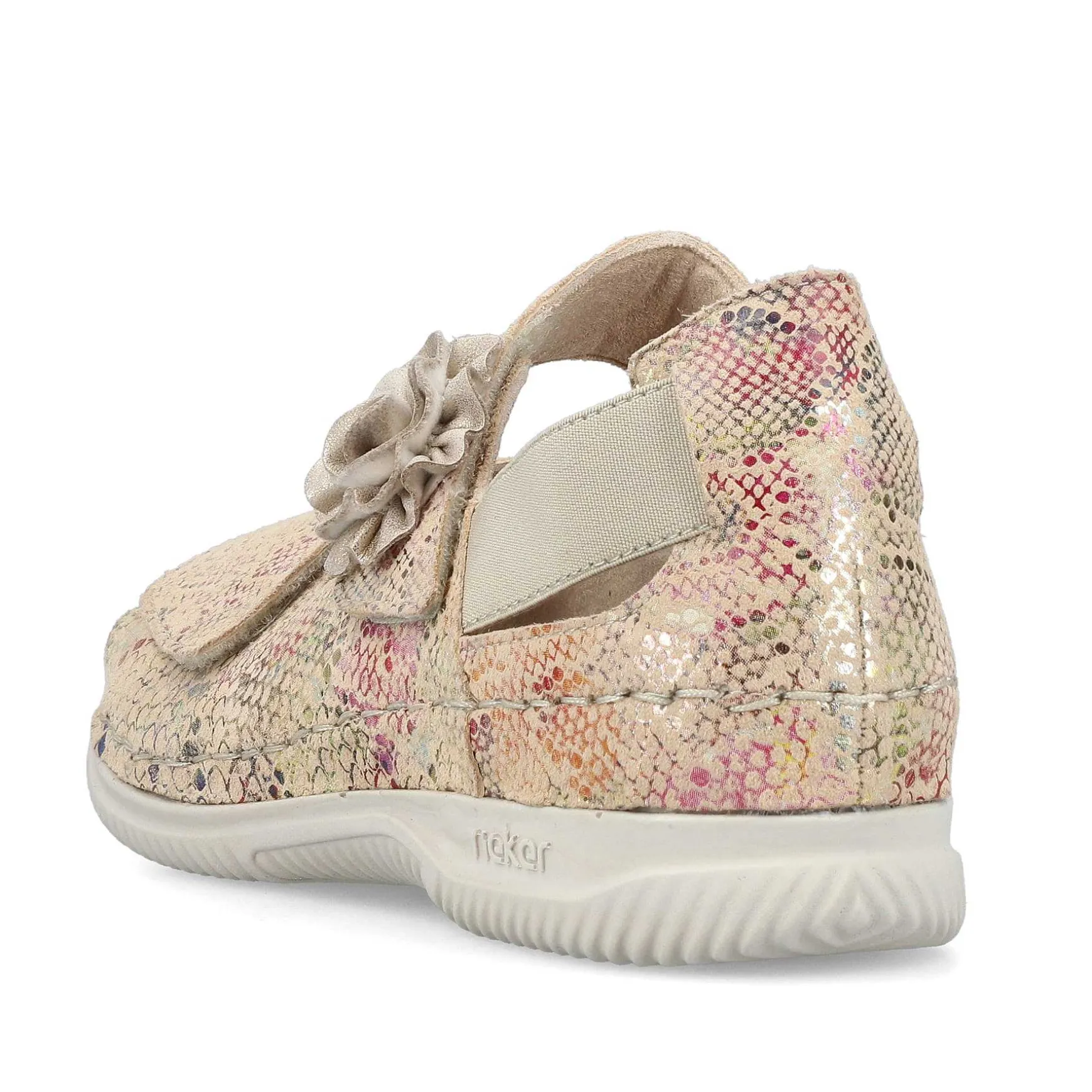 Rieker Women'S Strappy Sandals Multi-Cream