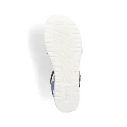 Rieker Women'S Strappy Sandals Pacific Blue-Old White