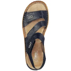 Rieker Women'S Strappy Sandals Pacific Blue