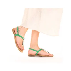 Rieker Women'S Strappy Sandals Leaf Green