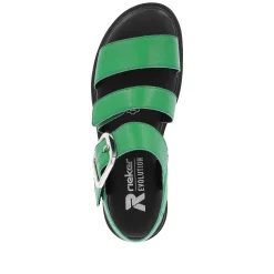 Rieker Women'S Strappy Sandals Emerald Green