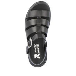 Rieker Women'S Strappy Sandals Night Black