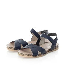 Rieker Women'S Strappy Sandals Pacific Blue