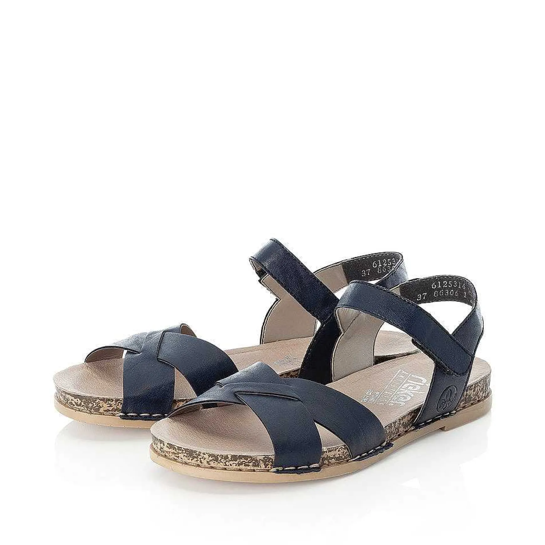 Rieker Women'S Strappy Sandals Pacific Blue