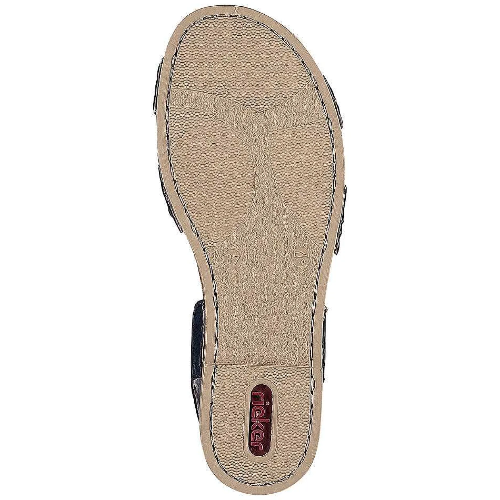 Rieker Women'S Strappy Sandals Pacific Blue