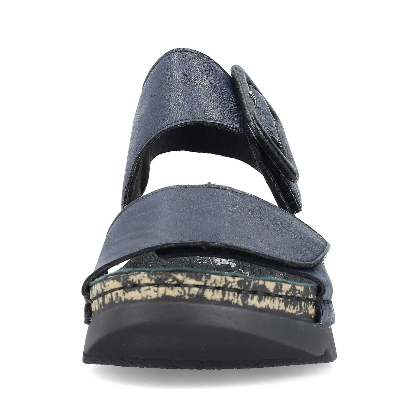 Rieker Women'S Strappy Sandals Steel Blue