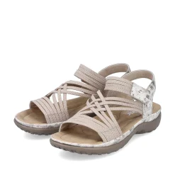 Rieker Women'S Strappy Sandals Cream Beige
