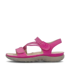 Rieker Women'S Strappy Sandals Pink