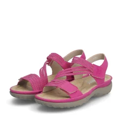 Rieker Women'S Strappy Sandals Pink