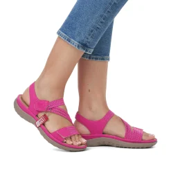 Rieker Women'S Strappy Sandals Pink