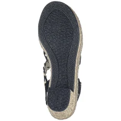 Rieker Women'S Strappy Sandals Jet Black