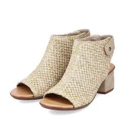 Rieker Women'S Strappy Sandals Sand Beige