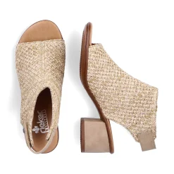 Rieker Women'S Strappy Sandals Sand Beige