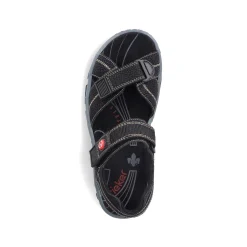 Rieker Women'S Trekking Sandals Asphalt Black