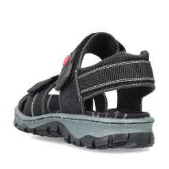 Rieker Women'S Trekking Sandals Asphalt Black