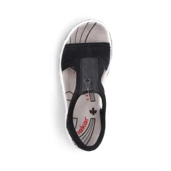 Rieker Women'S Trekking Sandals Jet Black