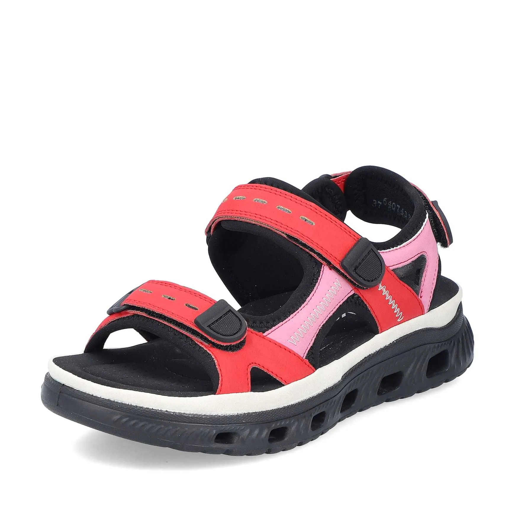 Rieker Women'S Trekking Sandals Fire Red
