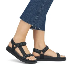 Rieker Women'S Trekking Sandals Deep Black