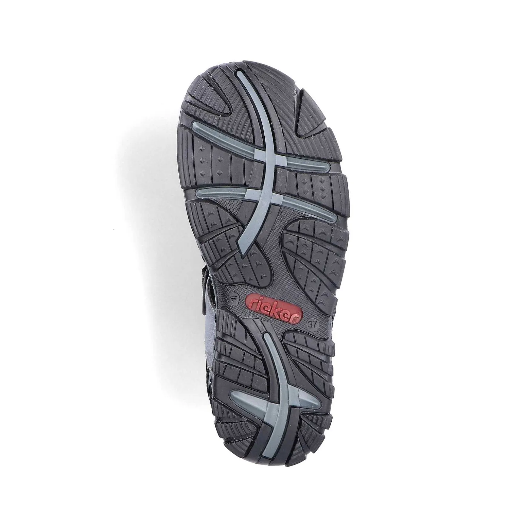 Rieker Women'S Trekking Sandals Blue Gray